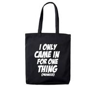 lolmugs I Only Came In For Prosecco 100% Cotton 38x42cm Tote Bag, Funny Secret Santa Gifts for Women Her Work Stocking Fillers for Wife Friends (Black Tote (White))