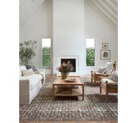Loloi Amber Lewis Billie Collection, Ocean & Brick 5'-0" x 7'-6" Area Rug - Antique & Distressed Accent Rugs for Living Room, Bedroom, Entryway & Hallway, No Shed High Traffic Area Home Decor Rug