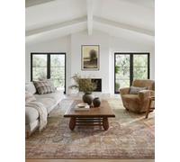 Loloi Amber Lewis Georgie Collection GER-03 Jade/Sunset 7'-6" x 9'-6", .19" Pile Height, Area Rug