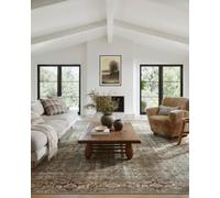 Loloi Amber Lewis Georgie Collection GER-07 Moss/Salmon 2'-0" x 5'-0", .19" Pile Height, Accent Rug