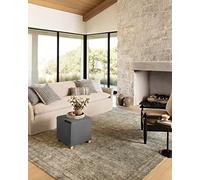 Loloi Amber Lewis Morgan 7'-3" x 9'-3" Area Rug in Sea/Sage - Large Area Rug, Neutral Area Rug for Room Décor, Vintage Rug Inspired, Soft Area Rug for Living Room, Bedroom, Dining Area