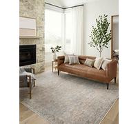 Loloi Angela Rose Blake Collection BLA-01 Sky/Beige 7'-10" x 10'-2", .25" Pile Height, Fringe, Area Rug