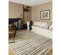 Loloi Chris Loves Julia Humphrey Collection HUM-01 Natural/Moss 5'-0'' x 7'-0'' .38" Pile Height, Area Rug feat. CloudPile