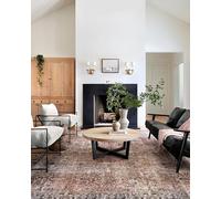 Loloi Chris Loves Julia Jules Collection JUL-02 Terracotta/Multi 3'-6'' x 5'-6'', .13" Pile Height, Accent Rug