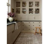 Loloi Chris Loves Julia Jules Collection JUL-09 Ink/Terracotta 7'-6'' x 9'-6'', .13" Pile Height, Area Rug