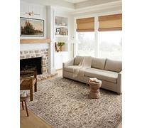 Loloi II Sorrento Collection SOR-01 Bark/Natural 2'-7" x 10'-0" Runner Rug