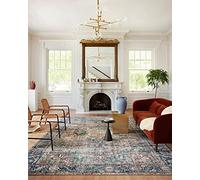 Loloi Margot Collection MAT-02 Terracotta/Lagoon 2'-6" x 11'-6" Runner Rug feat. CloudPile, No-Shed Easy Clean Large Patterned Area Rug for Living Room, Bedroom, Dining Area