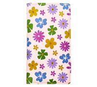 LOLOMLO Checkbook Cover for Men & Women, RFID Blocking PU Leather Check Book Register Case for Duplicate Checks, Personal Checkbook Holder for Top Side Tear, Pen Holder & Plastic Divider, Grid Five