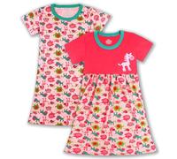 LOLPIP Nightgowns Short Sleeve Pyjama Cotton Night Dress Nighties for Kids Casual Tunic Dress Sleepwear for Girls Nightdress Horse Size X-Large 9-10 Years