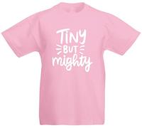 loltops Tiny But Mighty T-Shirt, Stocking Filler Gifts, Christmas Eve Box Fillers, Birthday Presents For Toddlers, Kids, Boys, Girls (Navy, 2-3 Years)