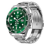 Loluka Smart Watch Bluetooth Call Sports Modes Message Reminder Smartwatch for Android Phones iOS Stainless Steel Business Watch Men