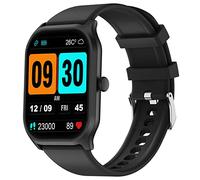 Loluka Smart Watch for Men 2.01" HD Screen Smartwatch Make Phone Calls Message Reminder 100+ Sport Modes Heart Rate Fitness Watch iOS Android Step Calorie Counter Custom Dial, black, fitness