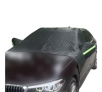 LOLUZ Car Windscreen Mirror Shield Cover for Mercedes-Benz CLK A209 convertible 2003-2009, Outdoor Winter Heavy Duty Ultra Thick Snow Frost Resistant Mirror Shield,All-Black