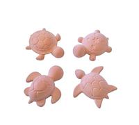 Lolydol Ceramic Plaster Diffusers, Turtle Shape, Artisan, 4 Pieces, Natural Diffusion Without Electricity, Made in France - Home Office Car Decoration (Terracotta)