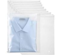 LOLYSIC 100Pcs Large Ziplock Bags for Clothes, 40x30cm Reusable Travel Zip Lock Bags for Clothes, Frosted Hospital Bag Organiser Pouches Storage Ziplock Bag for Clothes Shoes Cosmetic Travel Essential