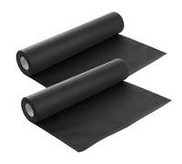 LOLYSIC 2Pcs Black Wrapping Paper Roll - 38cm x 30M Kraft Paper Roll for Present Packing, 70Gsm Black Wrapping Paper for Birthday Christmas Wedding Party Flower Bouquet Gift Packaging