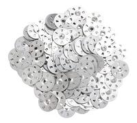 LOLYSIC 500Pcs Tile Backer Board Washers, 30mm Galvanised Steel Insulation Washers, Metal Easy Fix Washers for Plasterboard Thermoboard Gypsum Insulation Board