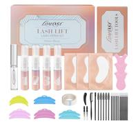 Lomansa Lash Lift Kit, Eyelash Perming Kit, Eyebrow Lamination Kit, Squeezed Design, Up to 6 Weeks Curl, DIY and Salon(Macaron Pads)