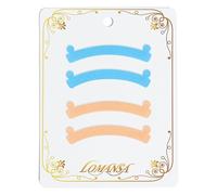 Lomansa Lash Lift Ribbon, Lash Lift Tool, Prevent Eyelashes from Bouncing Off, Not Easy to Deform and Reusable, 2 Pairs(Blue Orange)