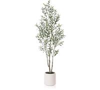 LOMANTO Artificial Olive Tree, Silk, Green