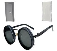 Lombell Adjustable Sunglasses Mens, Adjustable Tint sunglasses Polarized Nd Filter Glasses, 1-9 Gear Adjustable Polarized Sunglasses with ND Filter Lenses, for Driving, Fishing & Outdoor (black-b)