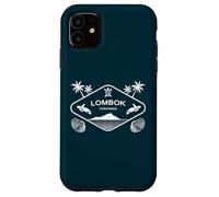 Lombok Indonesia Island Sea Turtle Palms Vacation Souvenir Case for iPhone 11
