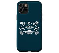 Lombok Indonesia Island Sea Turtle Palms Vacation Souvenir Case for iPhone 11 Pro