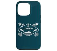 Lombok Indonesia Island Sea Turtle Palms Vacation Souvenir Case for iPhone 13 Pro