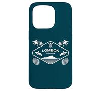 Lombok Indonesia Island Sea Turtle Palms Vacation Souvenir Case for iPhone 15 Pro