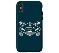 Lombok Indonesia Island Sea Turtle Palms Vacation Souvenir Case for iPhone X/XS