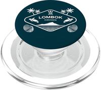 Lombok Indonesia Island Sea Turtle Palms Vacation Souvenir PopSockets PopGrip for MagSafe