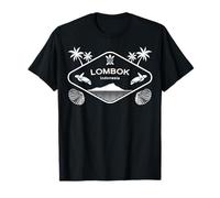 Lombok Indonesia Island Sea Turtle Palms Vacation Souvenir T-Shirt