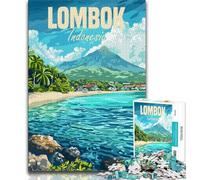 Lombok Island Indonesia Jigsaw Puzzles 1000 Pieces for Adults Teens,Help The Brain Exercise Addictive Toys to Cultivate Patience Parent-child Interaction 50x75cm