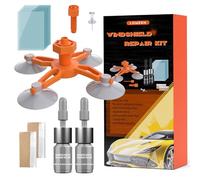 LOMEEN Windshield Repair Kit 2 Pack,Glass Repair Fluid,Glass Repair Kit Windshield for Fixing Chips,Cracks, Bulls-Eye and Star-Shape Cack,Purple