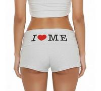 Lomehue Womens Y2K Foldover Shorts Yoga Pants Zebra Print Cheetah Mini Shorts Low Rise Patchwork Stretchy Hot Pants