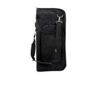 Lomeuuu Drum Stick Bag with Shoulder Strap, Portable Drum Stick Carrying Case, Black,46×19×2cm