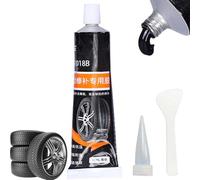 Lomeya Instant Tire Sealant - Black Tyre Solution for Quick Fixes - Adhesive Rubber Compound - Puncture Sealant for Tires - Premium Rubber Formula - Ideal for Tyre Sealing, 50ML