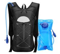 Lomffy Hydration Backpack with 2L Water Bladder, Hydration Vest Bag Pack Lightweight Hiking Rucksack Cycling Hydration Backpack for Women Men Running Vest Backpack for Riding