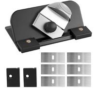 LOMGDOVC 45° Bevel Mat Cutting Tool with Auto-Retract Blade, Handheld Mount Cutter for Picture Framing with Depth Adjustment & Magnetic Holder, Card Cutter for Scrapbooking & Artwork