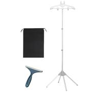 LOMGDOVC Portable Steamer Stand for Clothes, Iron Steam Stand for Steaming Clothes, Height Adjustable Handheld Clothes Steamer Stands, Travel Garment Hanger Steaming Rack for Home Steam Ironing