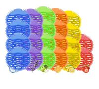 LOMGDOVC Urinal Screen Deodorizer Mats 22 Pack, Urinal Mats Scented with Long Bristle, Anti-Splash & Anti-Clog Urinal Pads, Odour Freshener Blocks for Toilet, Bathroom, Office, Restaurant, School