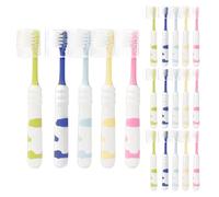 Lomgwumy Kids Toothbrushes, 5 Colours Children Toothbrushes, with Toothbrush Shells, Individually Packaged, Cute Clouds, Soft Bristles, Suitable for Kid Children Home, Hosting, Travelling (50-Pack)