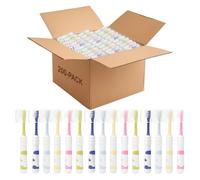 Lomgwumy Kids Toothbrushes, 5 Colours Children Toothbrushes, with Toothbrush Shells, Individually Packaged, Cute Clouds, Soft Bristles, Suitable for Kid Children Home, Hosting, Travelling (200-PACK)