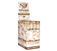 LOMILA 5 x CYCLONES CLEAR PRE ROLLED TRANSPARENT CONES IN VARIOUS FLAVOURS (White Chocolate) - Plant Based, Natural, 1.25-inch, Pre-rolled Cones