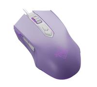 Lomiluskr AJ52 RGB Wired Gaming Mouse, 7 Programmable Buttons, Computer Mice with RGB Lighting, 200-4800 DPI Adjustable, for Windows/Mac OS/Linux (Purple)