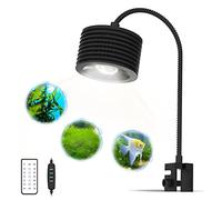 Lominie 20W Full Spectrum LED Aquarium Light - 4 Channels Dimmable Nano Fish Tank Light with 360° Gooseneck, CRI 92.2 Clip on Planted Freshwater Tank Light with Timer for Refugium Moss