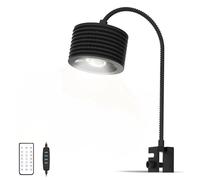 Lominie Full Spectrum Aquarium Light, 4 Channels Dimmable LED Fish Tank Light with Timer & Gooseneck, for Planted Freshwater Nano Tank