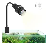Lominie LED Aquarium Light Full Spectrum 15°-60° Adjustable Aquarium Focus Light Spotlight for Freshwater Fish Tank