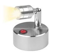lomitech Spotlight Battery Powered Wireless LED Art lamp Art Illuminating - Adjustable Warm White Light for Kitchen,Under-Cabinet,Wardrobe & Wall(Metal)