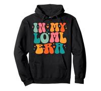 LOML Love Of My Life Era Groovy Retro Wife Girlfriend Hearts Pullover Hoodie